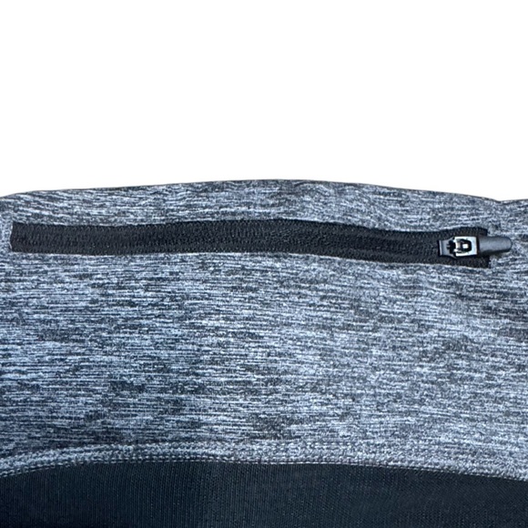 C9 By Champion Heathered Grey And Black Leggings Back Zip Pocket Sz Large - Picture 10 of 16